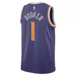 Unisex Phoenix Suns Devin Booker #1 Purple Swingman Jersey - Icon Edition - minejerseys