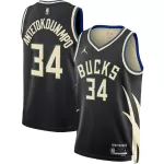 Unisex Milwaukee Bucks Giannis Antetokounmpo #34 Black Swingman Jersey - Statement Edition - minejerseys