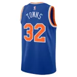 Unisex New York Knicks Karl-Anthony Towns #32 Blue Swingman Jersey - Icon Edition - minejerseys
