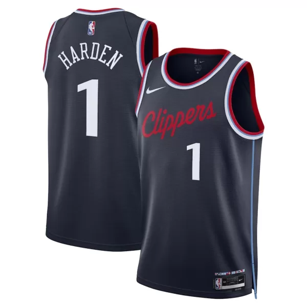 Men's Los Angeles Clippers James Harden #1 Navy Swingman Jersey - Icon Edition - minejerseys