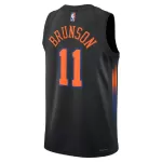 Unisex New York Knicks Jalen Brunson #11 Black Swingman Jersey - Statement Edition - minejerseys