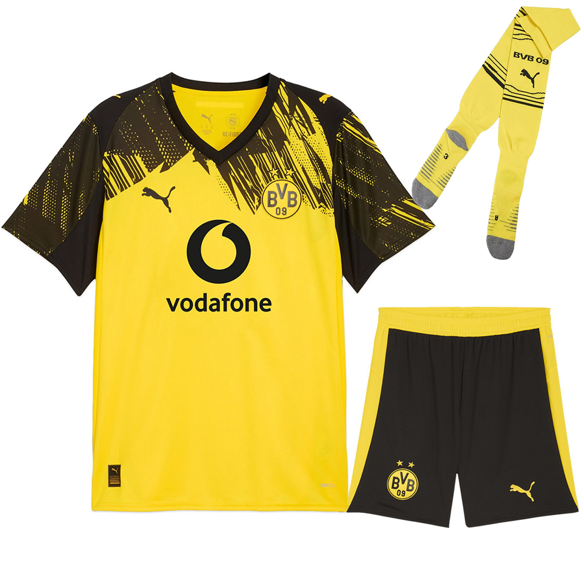 Borussia Dortmund Home Jersey Full Kit 2025/26 Borussia Dortmund Home Jersey Full Kit 2025/26