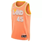 Men's Cleveland Cavaliers Donovan Mitchell #45 Orange Swingman Jersey 2025/26 - City Edition - minejerseys