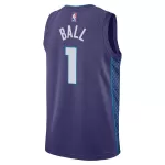 Unisex Charlotte Hornets LaMelo Ball #1 Purple Swingman Jersey - Statement Edition - minejerseys