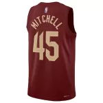 Men's Cleveland Cavaliers Donovan Mitchell #45 Wine Swingman Jersey - Icon Edition - minejerseys