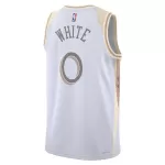 Men's Chicago Bulls Coby White #0 White Swingman Jersey - City Edition - minejerseys