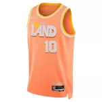 Men's Cleveland Cavaliers Darius Garland #10 Orange Swingman Jersey 2025/26 - City Edition - minejerseys