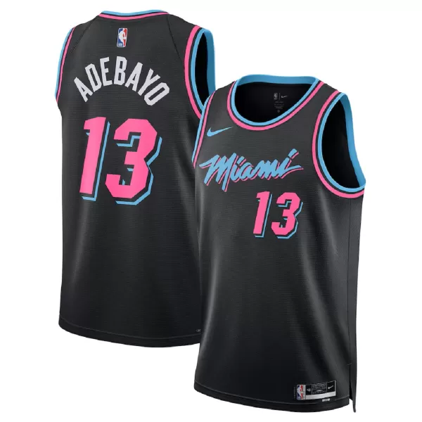 Men's Miami Heat Bam Adebayo #13 Black Swingman Jersey 2025/26 - City Edition - minejerseys