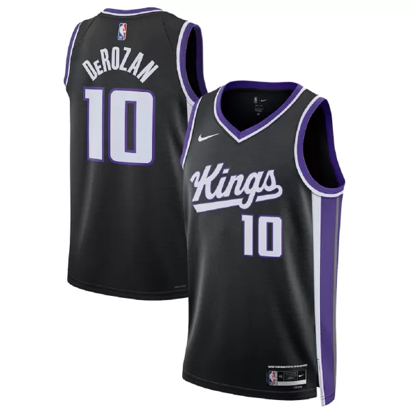 Men's Sacramento Kings DeMar DeRozan #10 Black Swingman Jersey - Icon Edition - minejerseys