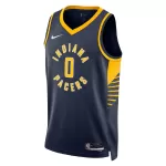 Men's Indiana Pacers Tyrese Haliburton #0 Navy Swingman Jersey - Icon Edition - minejerseys