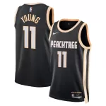 Men's Atlanta Hawks Trae Young #11 Black Swingman Jersey 2025/26 - City Edition - minejerseys