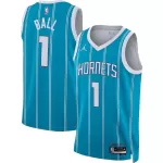 Unisex Charlotte Hornets LaMelo Ball #1 Teal Swingman Jersey - Icon Edition - minejerseys