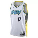 Men's Indiana Pacers Tyrese Haliburton #0 White Swingman Jersey - City Edition - minejerseys