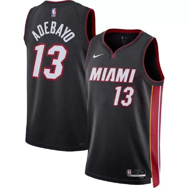 Men's Miami Heat Bam Adebayo #13 Black Swingman Jersey - Icon Edition - minejerseys