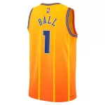Men's Charlotte Hornets LaMelo Ball #1 Orange Swingman Jersey 2025/26 - City Edition - minejerseys
