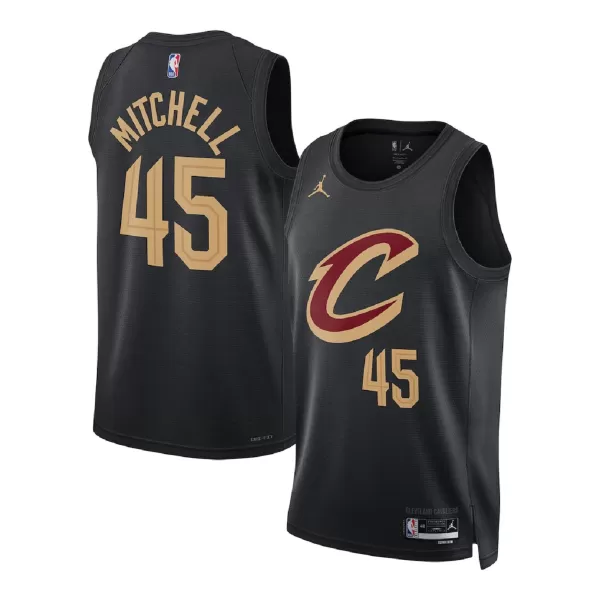 Men's Cleveland Cavaliers Donovan Mitchell #45 Black Swingman Jersey - Statement Edition - minejerseys