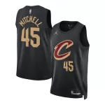 Men's Cleveland Cavaliers Donovan Mitchell #45 Black Swingman Jersey - Statement Edition - minejerseys