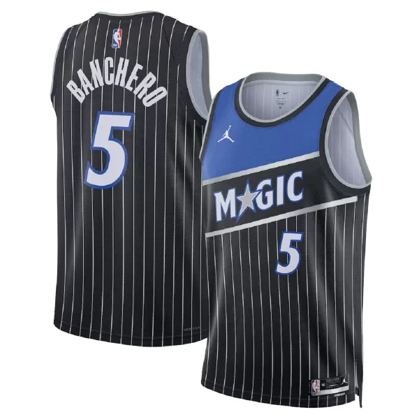 Men's Orlando Magic Paolo Banchero #5 Black Swingman Jersey - Statement Edition - minejerseys