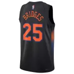 Unisex New York Knicks Mikal Bridges #25 Jordan Brand Black Swingman Jersey - Statement Edition - minejerseys