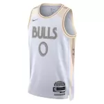 Men's Chicago Bulls Coby White #0 White Swingman Jersey - City Edition - minejerseys