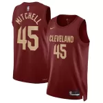 Men's Cleveland Cavaliers Donovan Mitchell #45 Wine Swingman Jersey - Icon Edition - minejerseys
