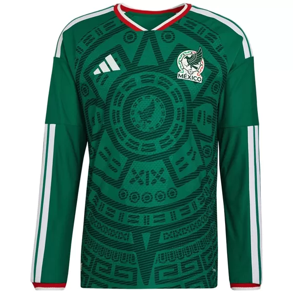 Mexico Home Match Long Sleeve Jersey Player Version World Cup 2026 - minejerseys