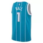 Unisex Charlotte Hornets LaMelo Ball #1 Teal Swingman Jersey - Icon Edition - minejerseys