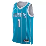 Unisex Charlotte Hornets LaMelo Ball #1 Teal Swingman Jersey - Icon Edition - minejerseys