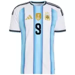 J.ÁLVAREZ #9 Argentina Home Match Jersey Player Version 2025/26 - minejerseys