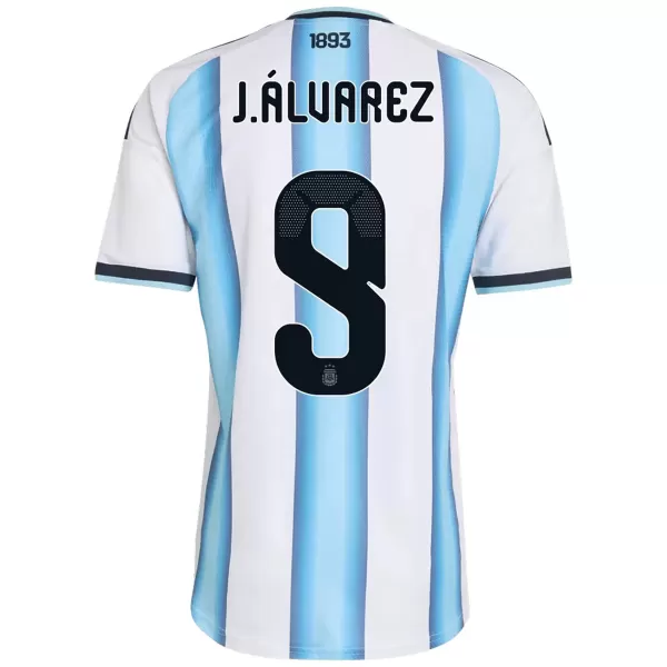 J.ÁLVAREZ #9 Argentina Home Match Jersey Player Version 2025/26 - minejerseys