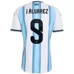 J.ÁLVAREZ #9 Argentina Home Match Jersey Player Version 2025/26 - minejerseys