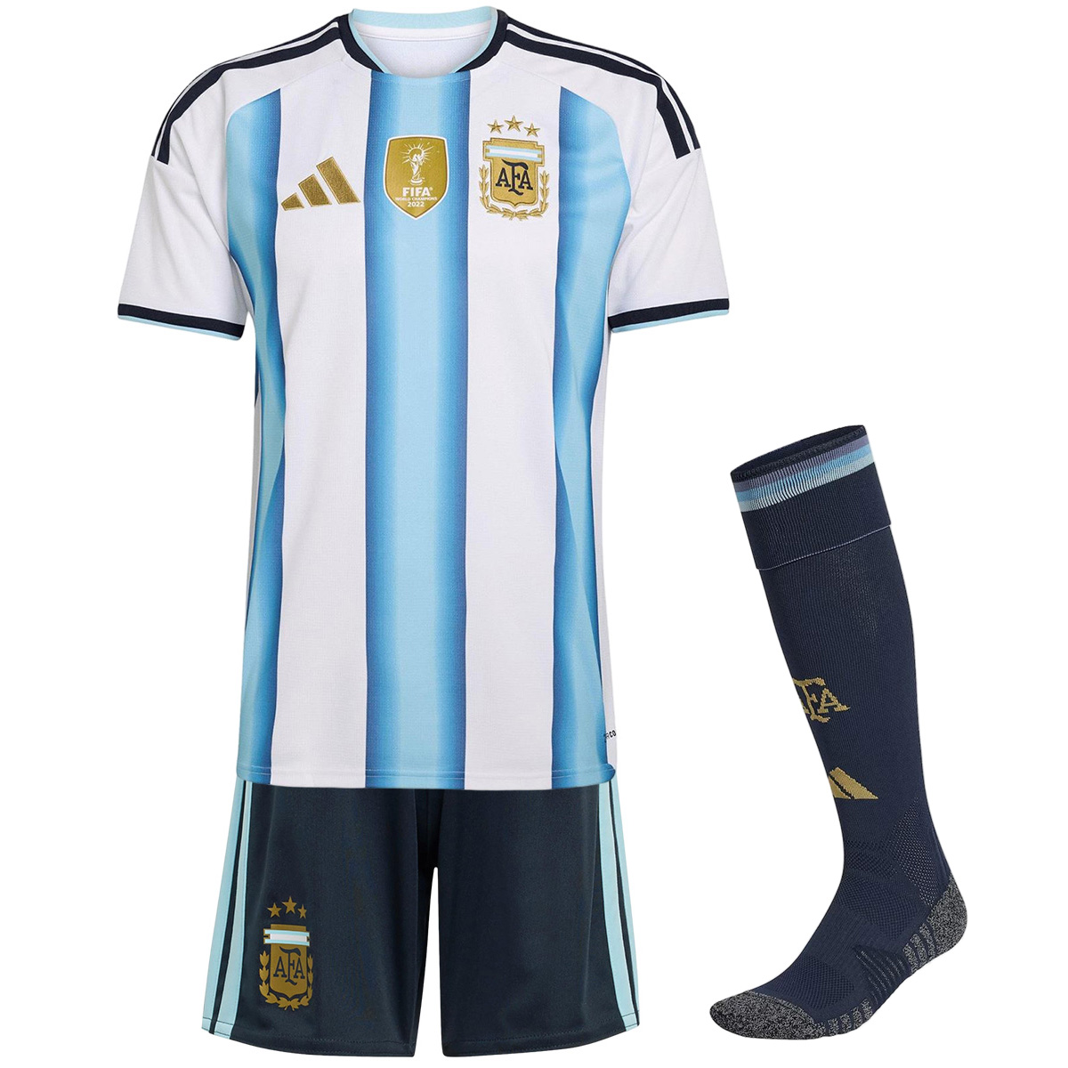 Kids Argentina Home Jersey Full Kit World Cup 2026