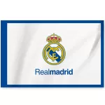Real Madrid Team Flag - White/Blue - minejerseys