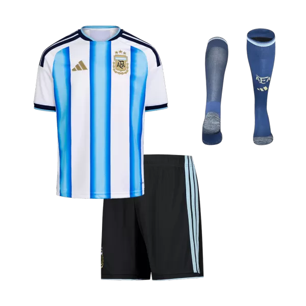 Kids Argentina Home Jersey Full Kit 2025/26 - minejerseys