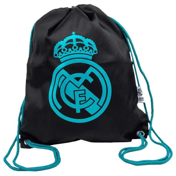 Discount Real Madrid Crest Gymsack - Black - minejerseys