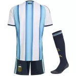 Kids Argentina Home Jersey Full Kit World Cup 2026 - minejerseys