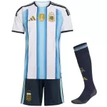 Kids Argentina Home Jersey Full Kit World Cup 2026 - minejerseys