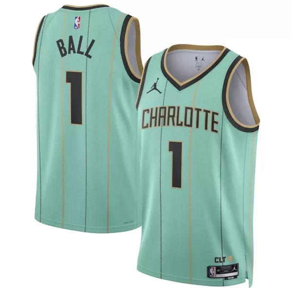 Men's Charlotte Hornets LaMelo Ball #1 Mint Swingman Jersey - City Edition - minejerseys