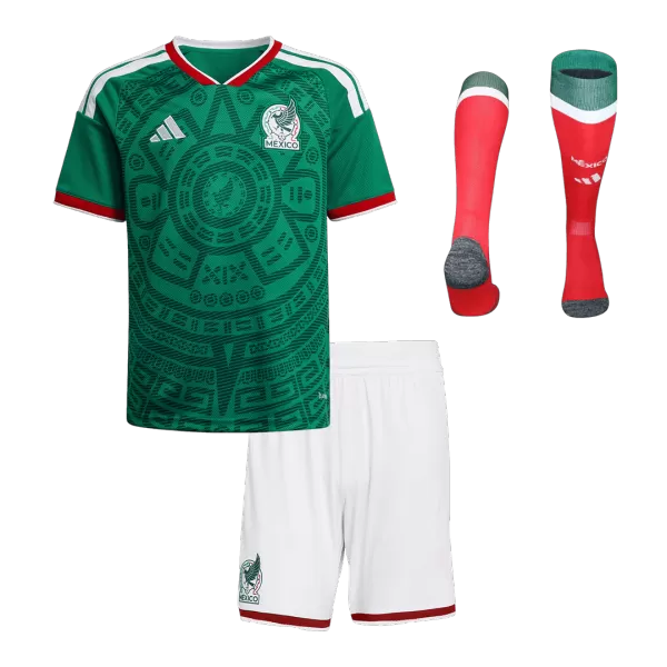 Kids Mexico Home Jersey Full Kit 2025/26 - minejerseys