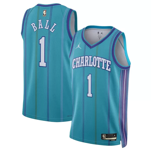 Men's Charlotte Hornets LaMelo Ball #1 Teal Swingman Jersey - Classic Edition - minejerseys