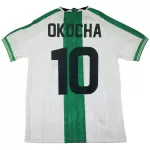 Okocha #10 Retro Nigeria Away Jersey 1996 - minejerseys