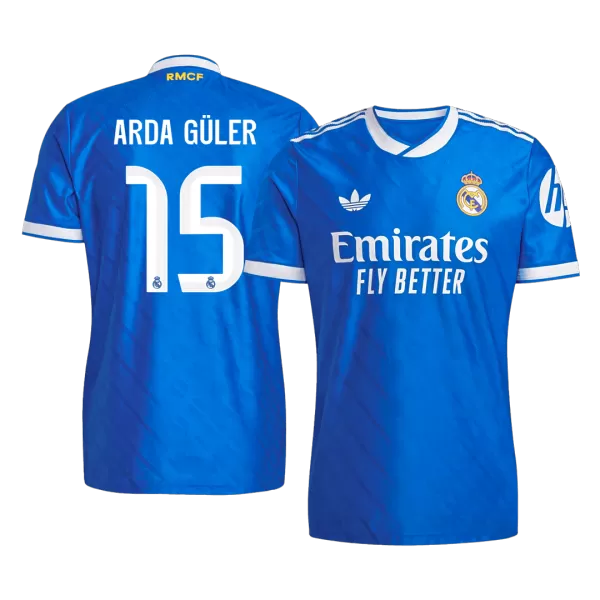 ARDA GÜLER #15 Real Madrid Third Away Match Jersey Player Version 2025/26 - minejerseys