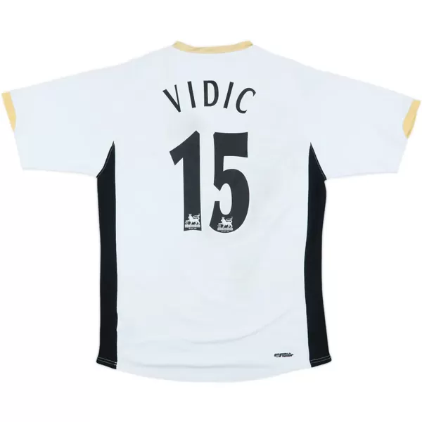 Vidic #15 Retro Manchester United Away Jersey 2006/08 - minejerseys