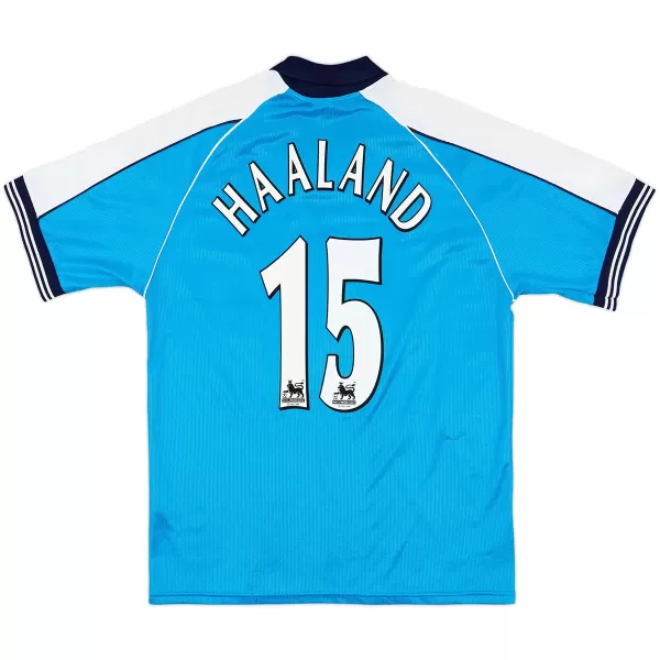 Haaland #15 Retro Manchester City Home Jersey 1999/01 - minejerseys