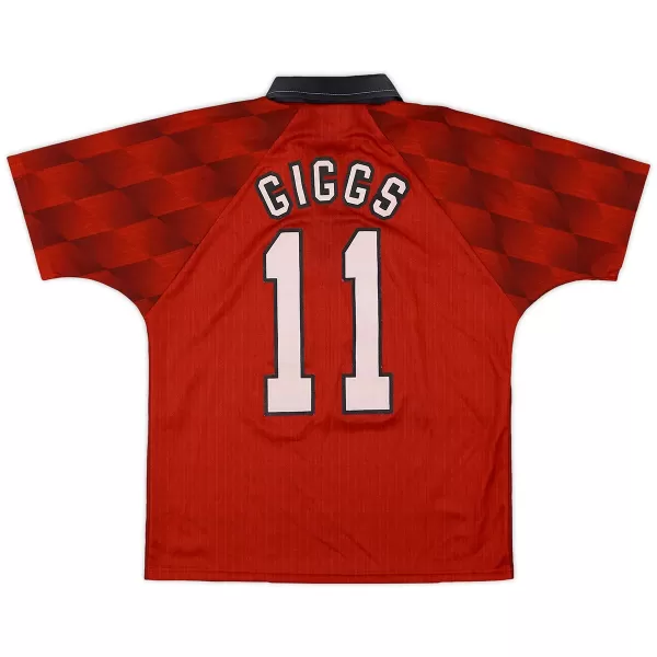 Giggs #11 Retro Manchester United Home Jersey 1996/98 - minejerseys