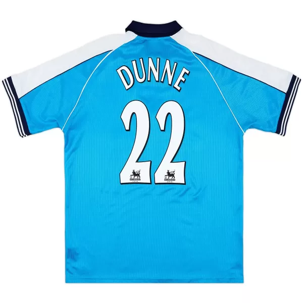 Dunne #22 Retro Manchester City Home Jersey 1999/01 - minejerseys