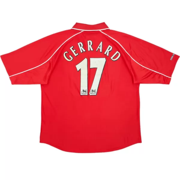 Gerrard #17 Retro Liverpool Home Jersey 2000/02 - minejerseys