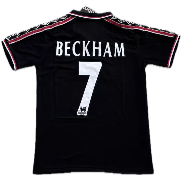 Beckham #7 Retro Manchester United Away Jersey 1998/99 - minejerseys