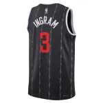 Unisex Toronto Raptors Brandon Ingram #3 Nike Black 2025/26 Swingman Jersey - City Edition - minejerseys