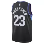 Unisex Utah Jazz Lauri Markkanen #23 Black Swingman Jersey - Statement Edition - minejerseys